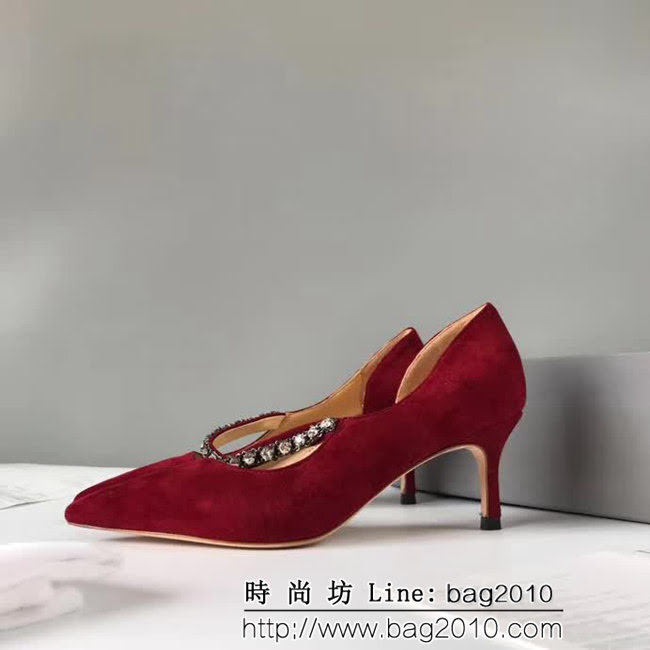 DIOR迪奧 2018秋季新款 磨砂皮 高跟女單鞋 QZS1544